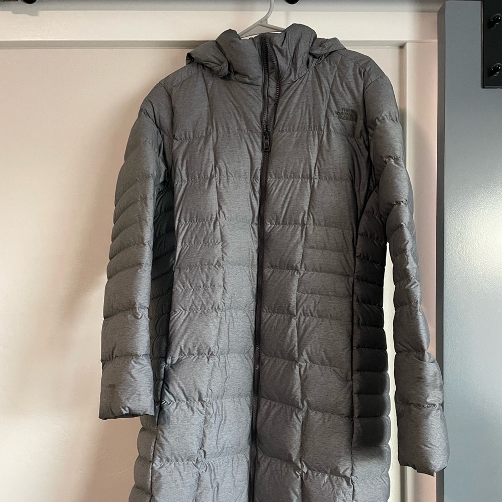 Gray north face coat
